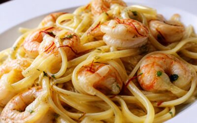 Linguine cu creveți și șofran, rețeta pentru o cină rapidă cu o notă de rafinament