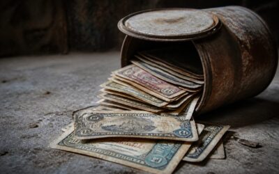 O surpriză de peste 1000 de lire sterline găsită într-o veche cutie de vopsea
