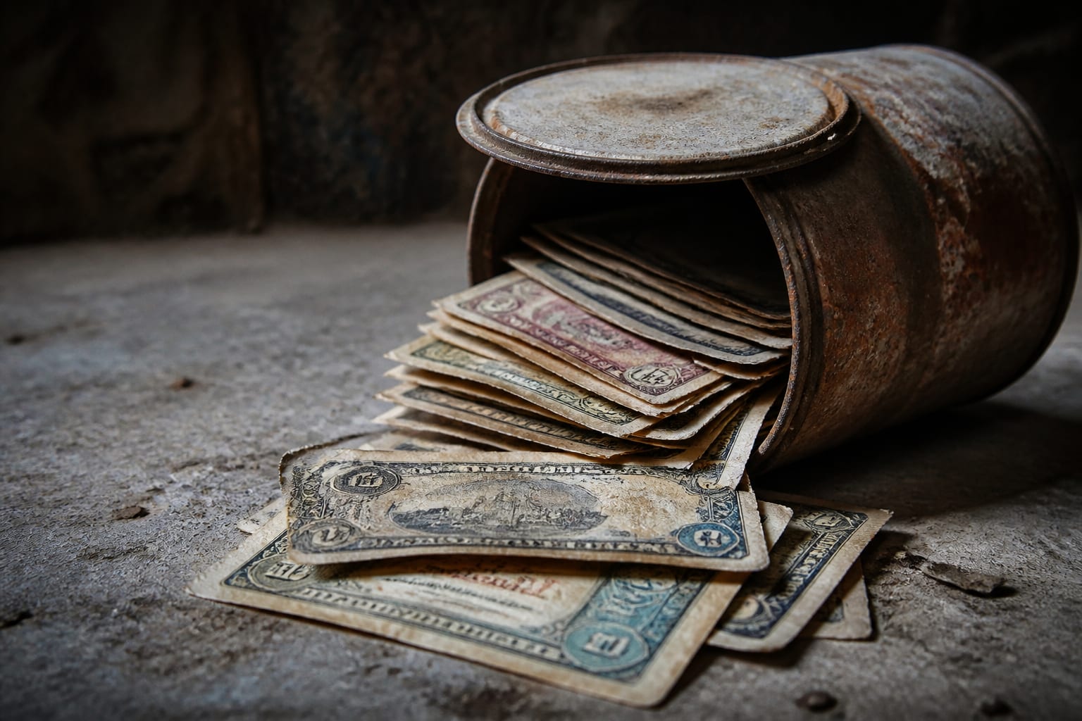 O surpriză de peste 1000 de lire sterline găsită într-o veche cutie de vopsea