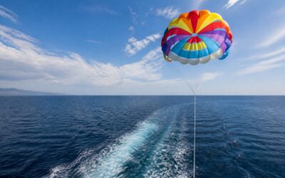 Gabriela Prisăcariu a încercat pentru prima dată parasailingul în vacanța din Antalya